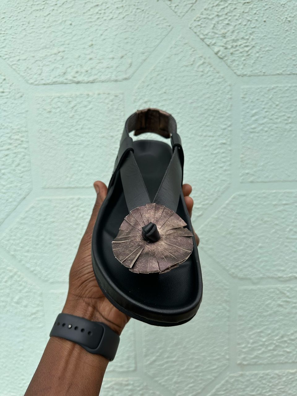 Chaussures en daim et cuir