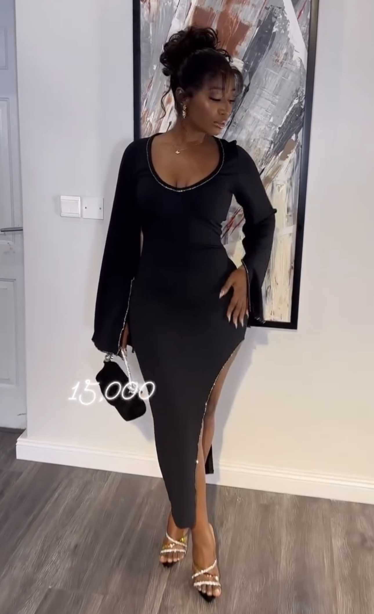 Robe noire taille M L
