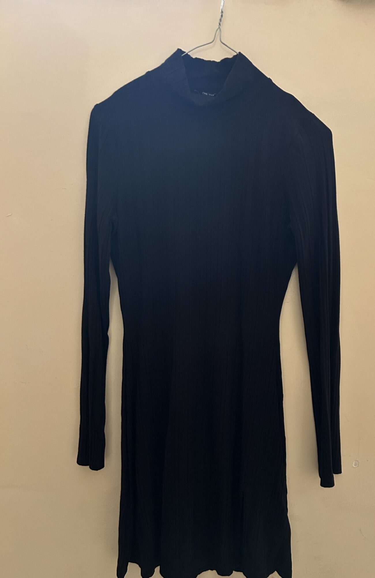 robe noir manche longue taille s élastiques