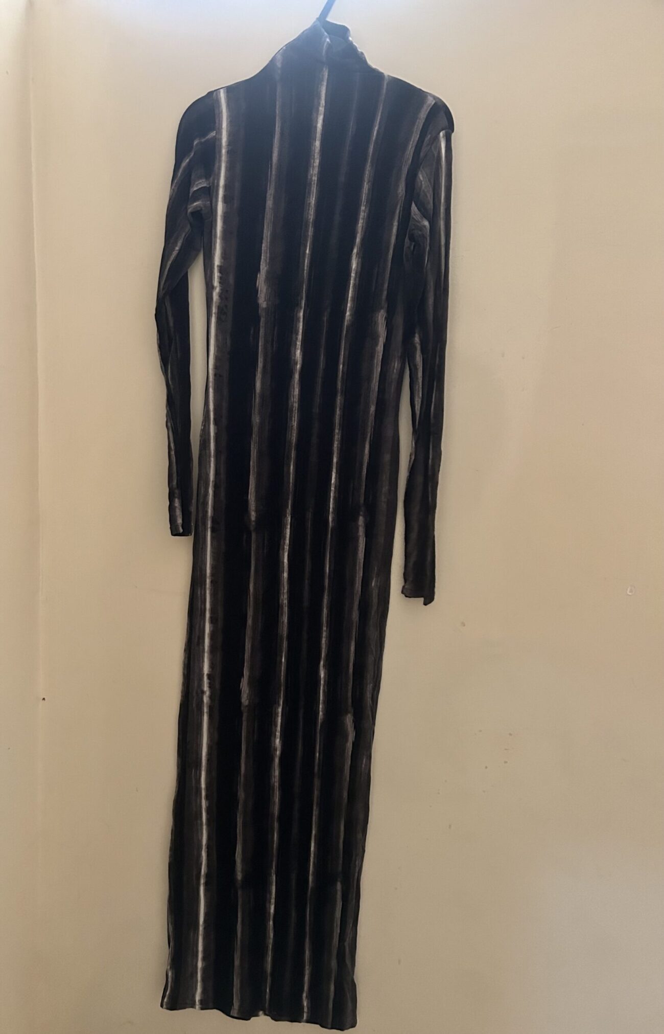 longue robe blanc et noir