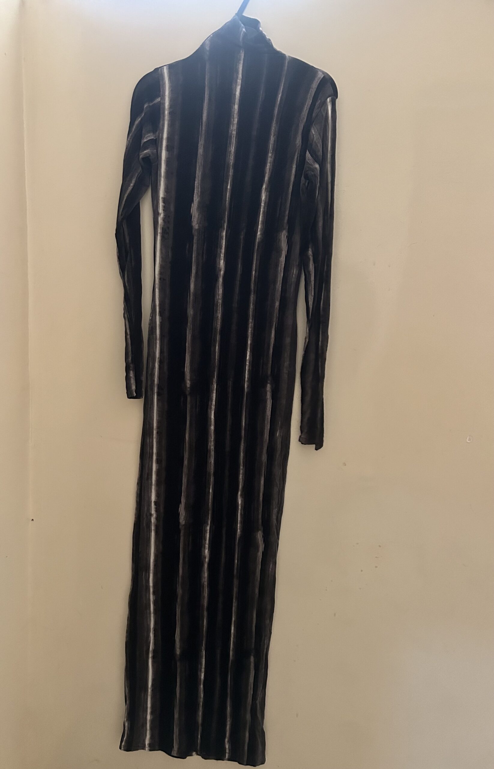 longue robe blanc et noir