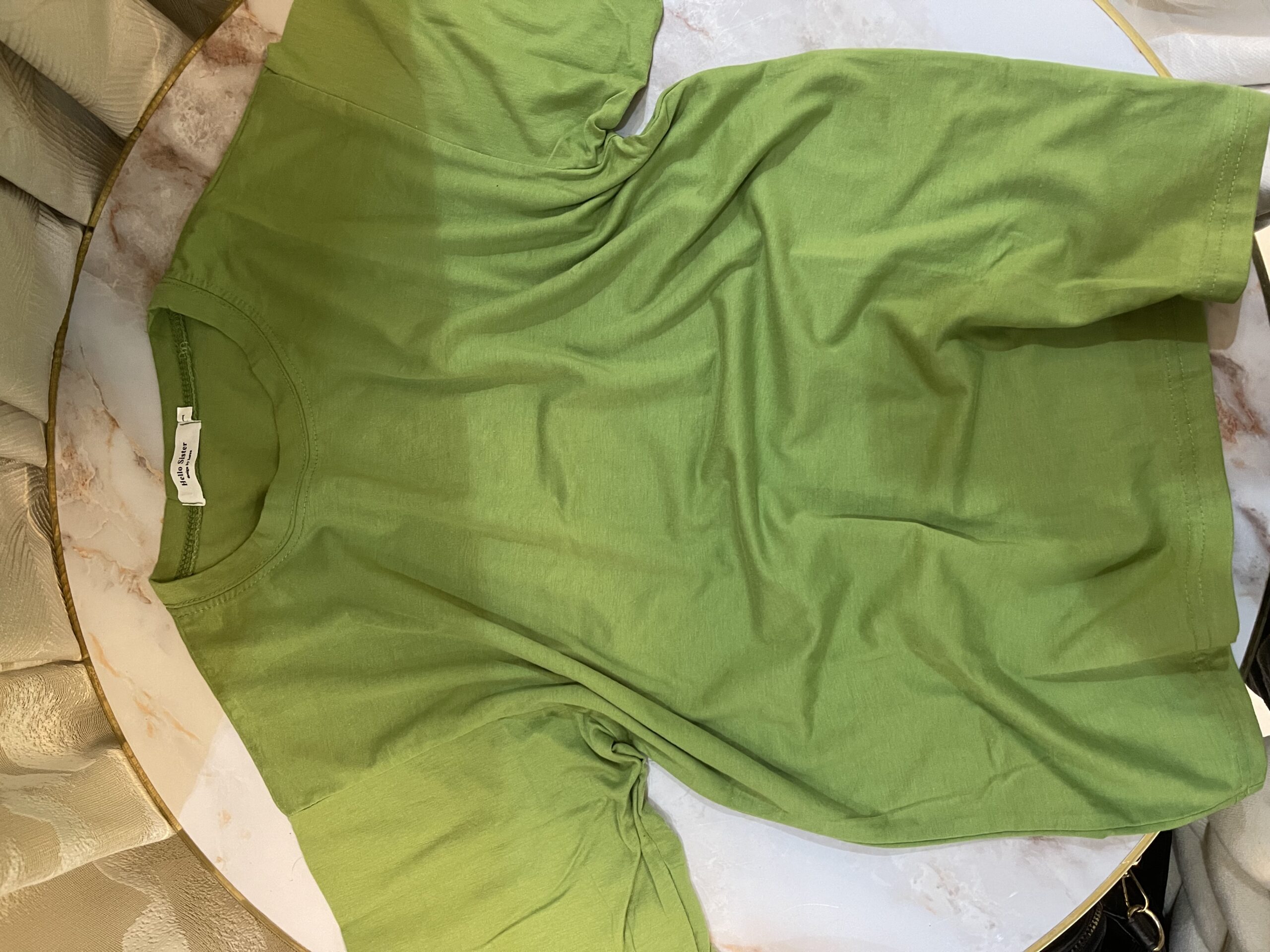 Teeshirt vert taille L homme et femme