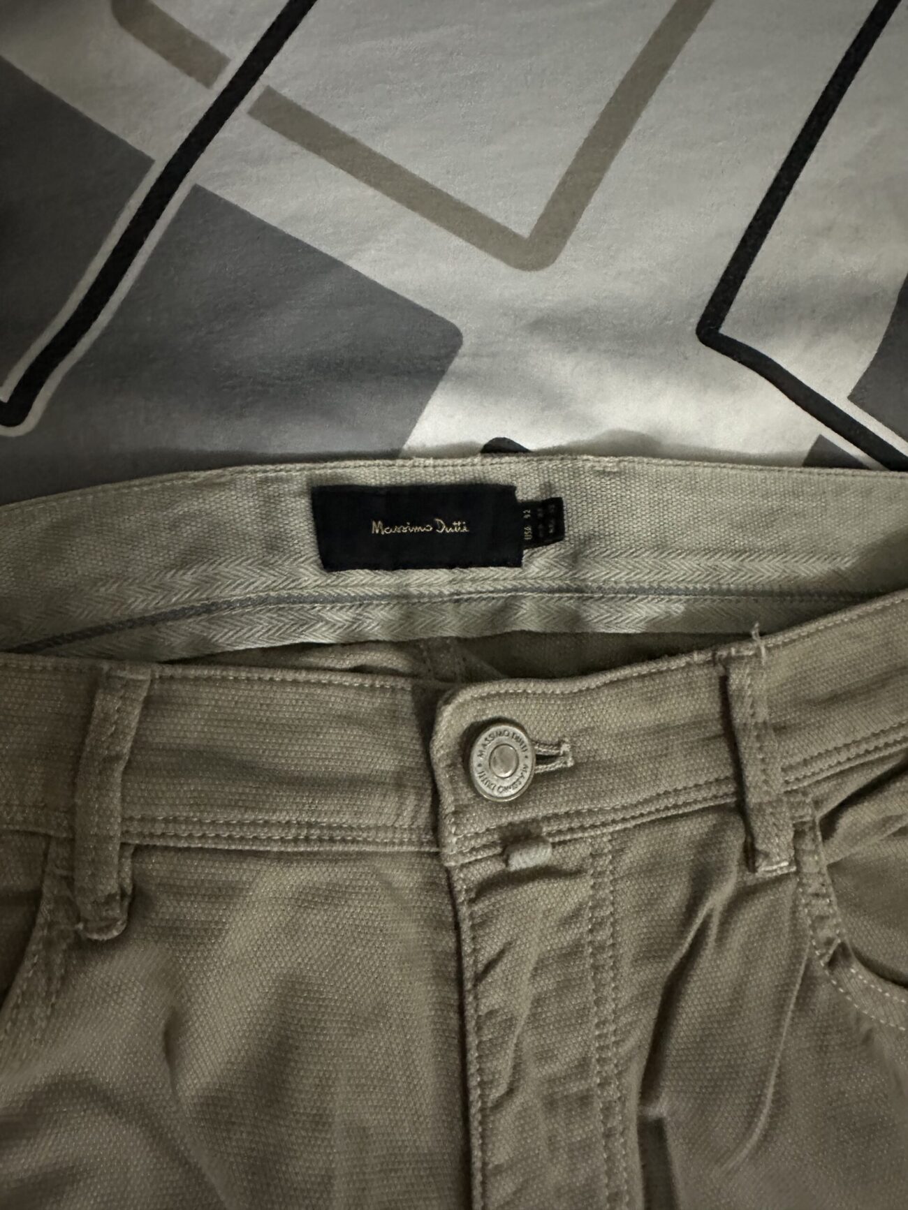 Pantalon kaki Massimo duti – Image 2