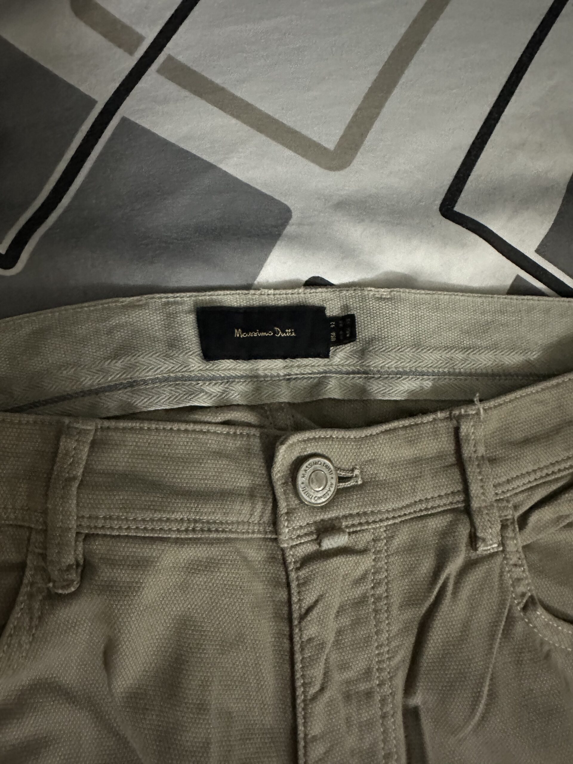 Pantalon kaki Massimo duti – Image 2